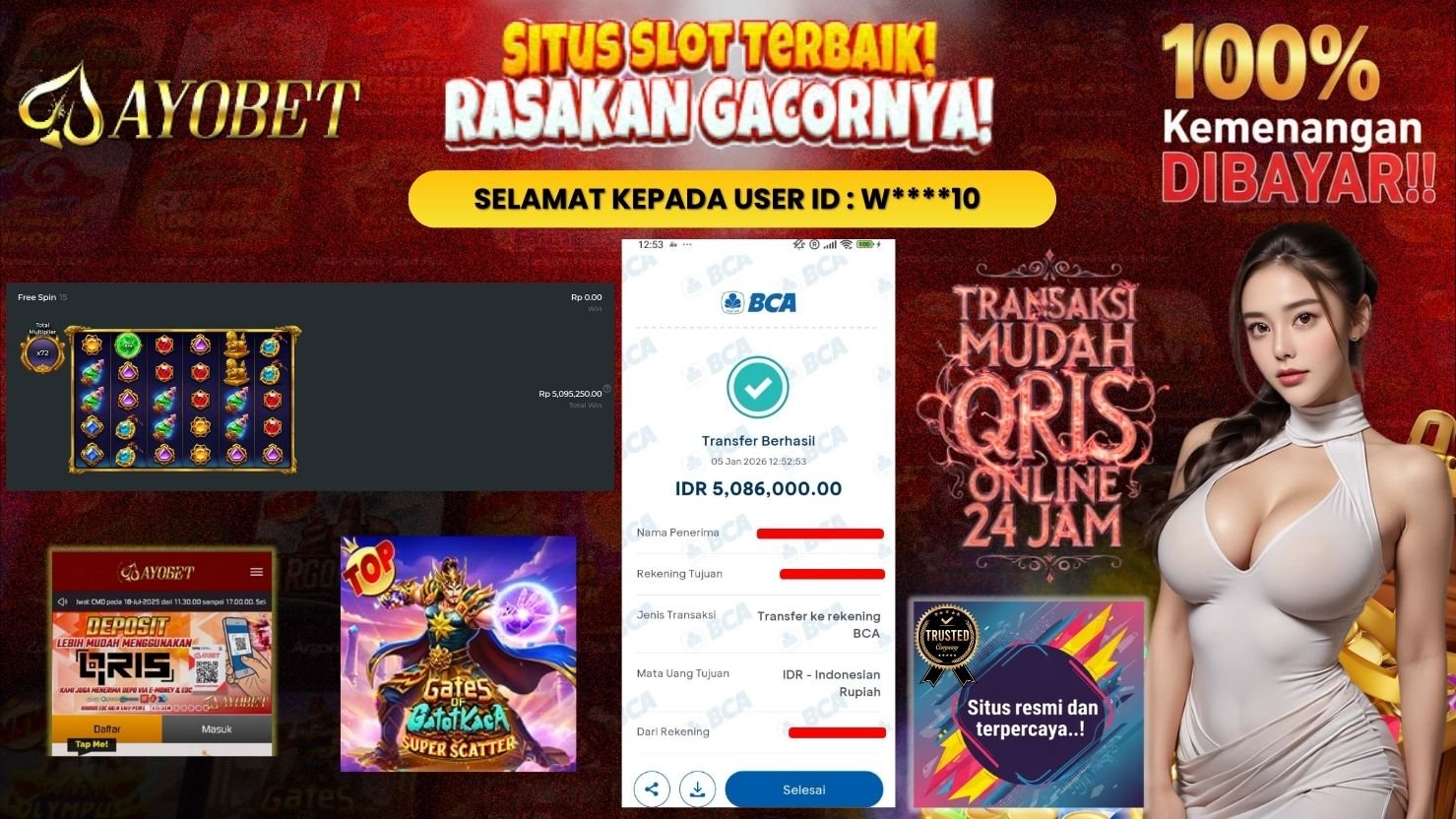 AYOBET JACKPOT SLOT GATES OF GATOTKACA SUPER SCATTER